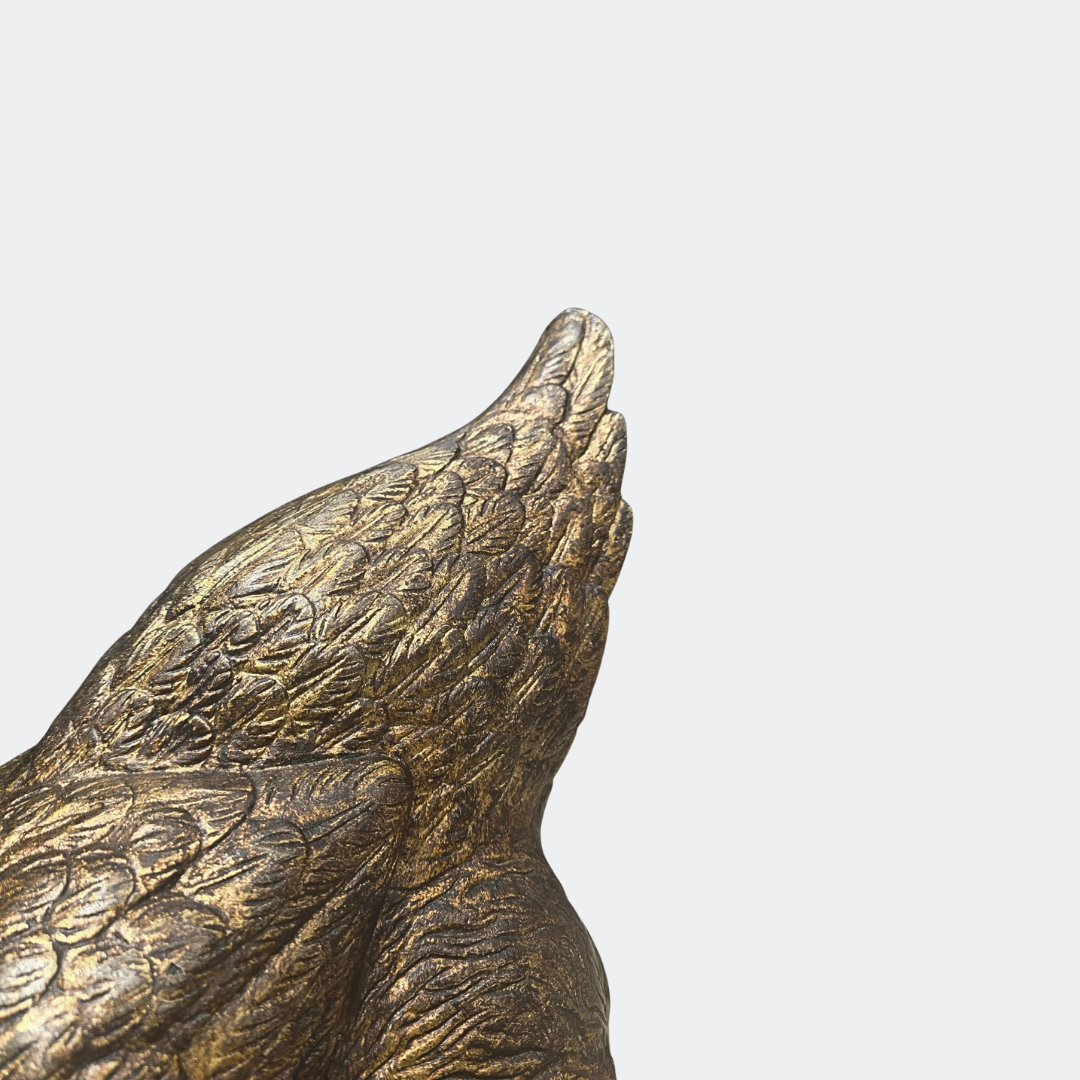 Cast Iron Chicken Sculpture
