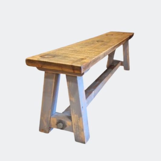 Rustic Wooden Table A- Frame Bench