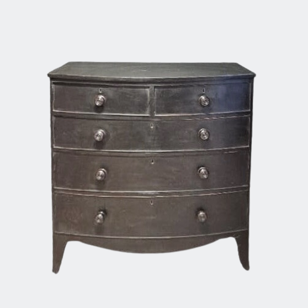Bow-Front Antique Chest of Drawers