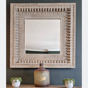 Indian Carved Decorative Mirror