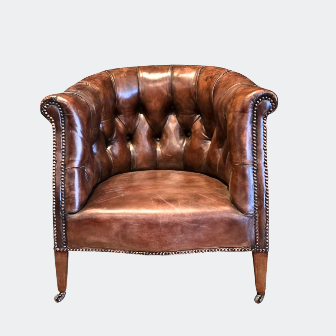 Edwardian Leather Club Chair