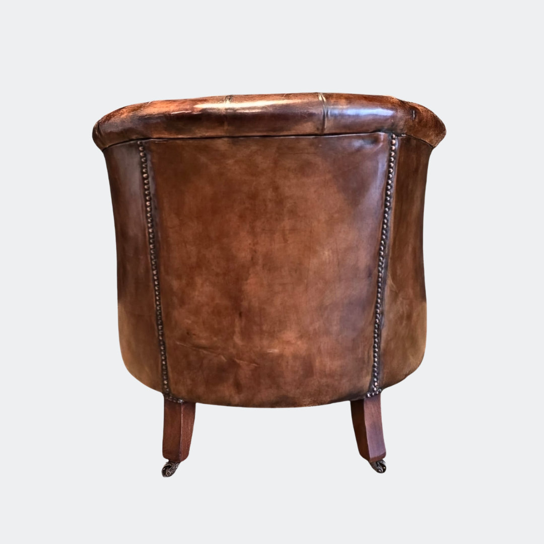 Edwardian Leather Club Chair