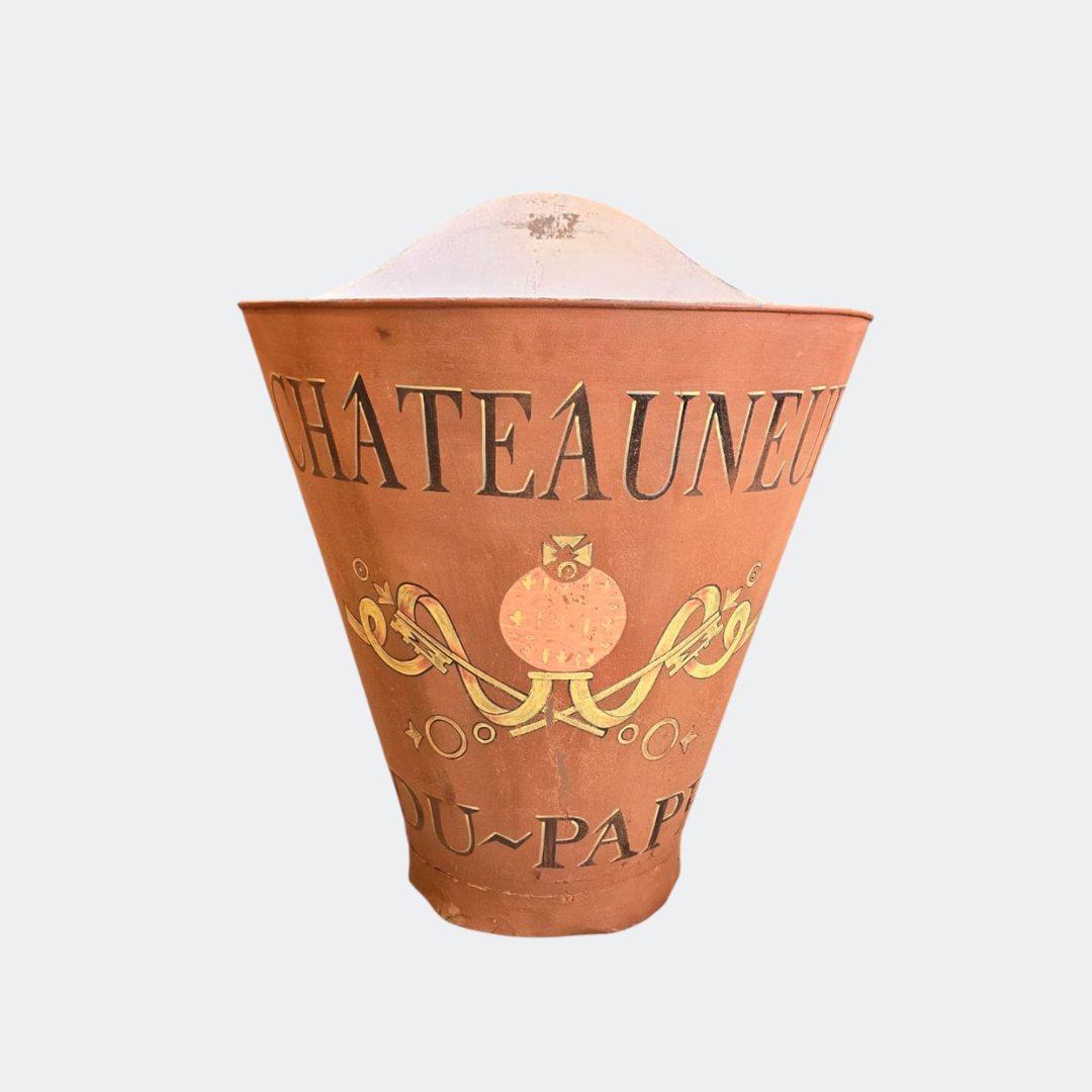French Metal Tin Grape Hold Bucket