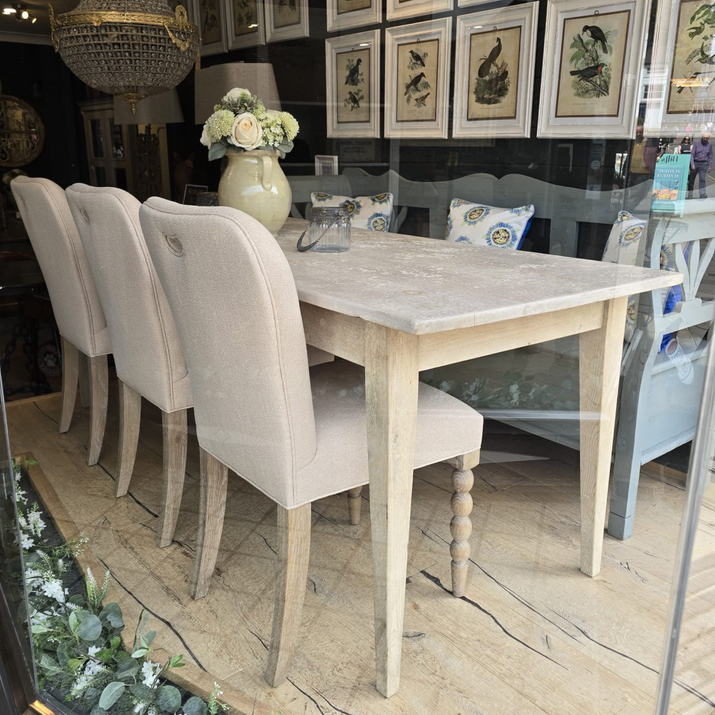 Upholstered Bobbin Dining Chair
