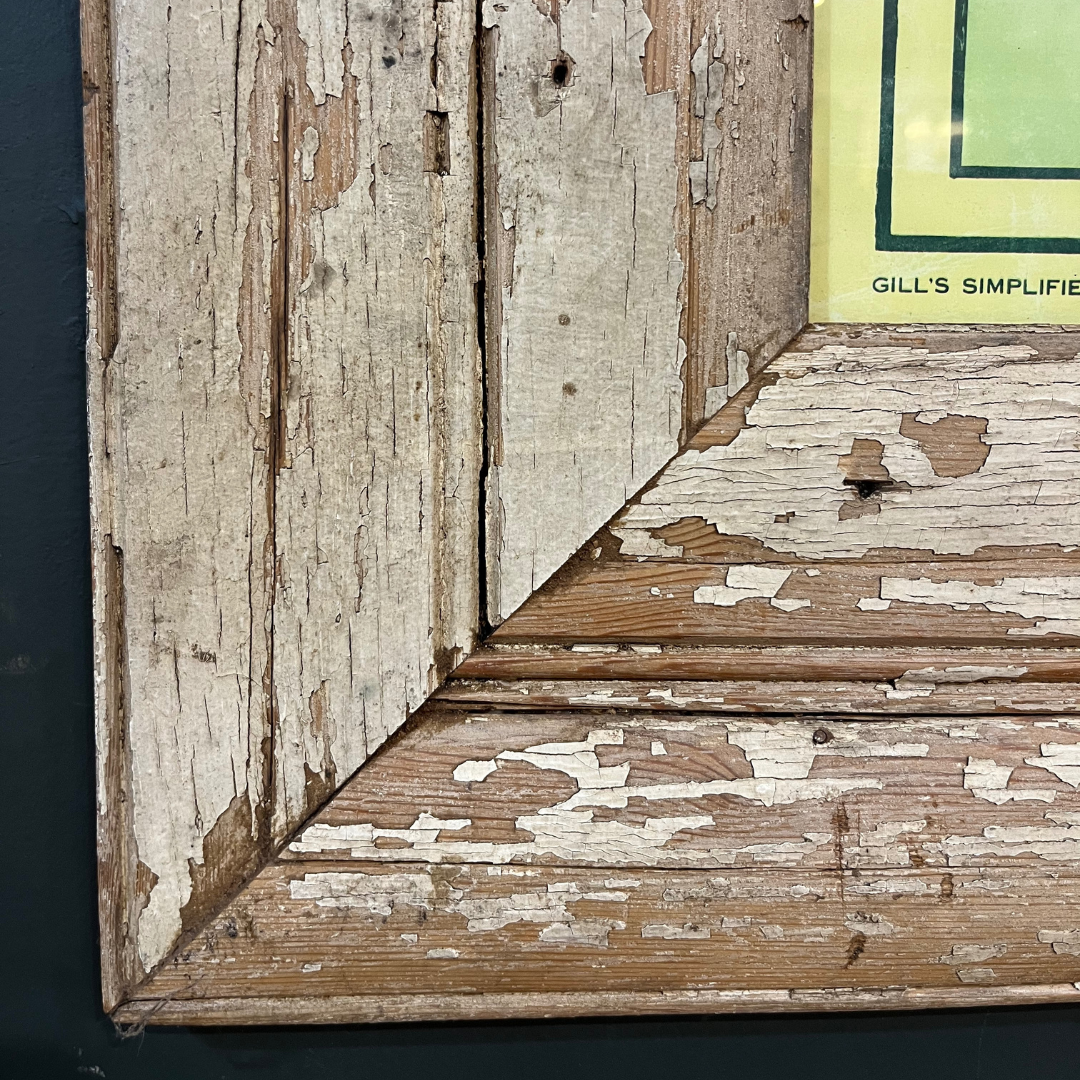 1950s Map of Africa in Pine Rustic Frame