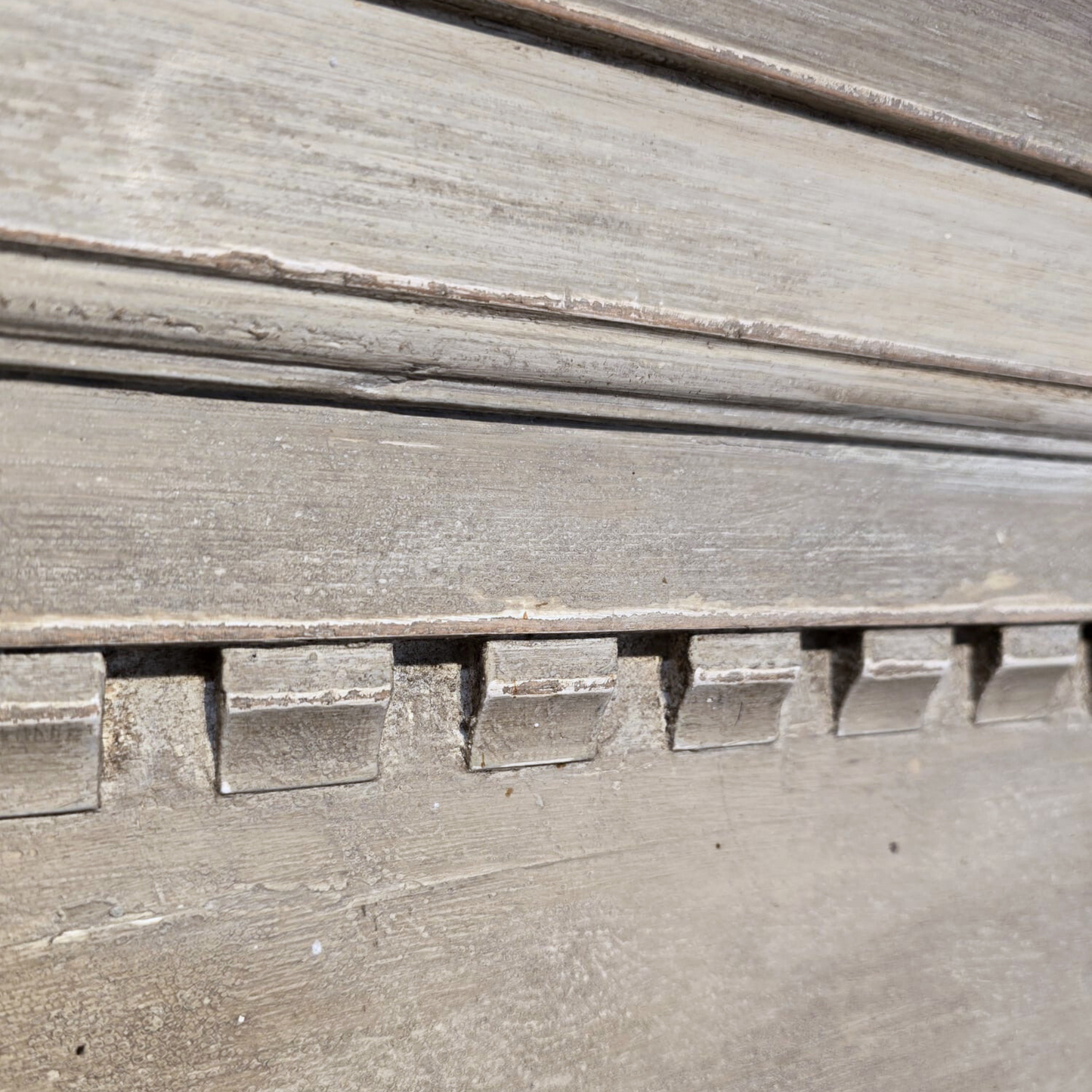 Antique Pine Cupboard in French Grey