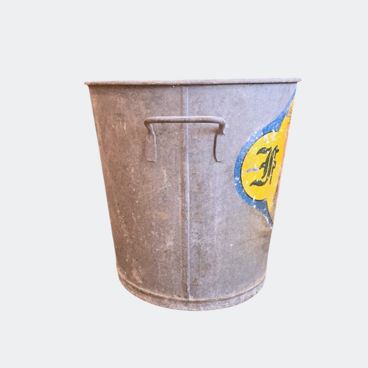 Rustic French Metal Pail Bucket