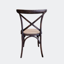 Load image into Gallery viewer, Rustic Black Bistro Dining Chair
