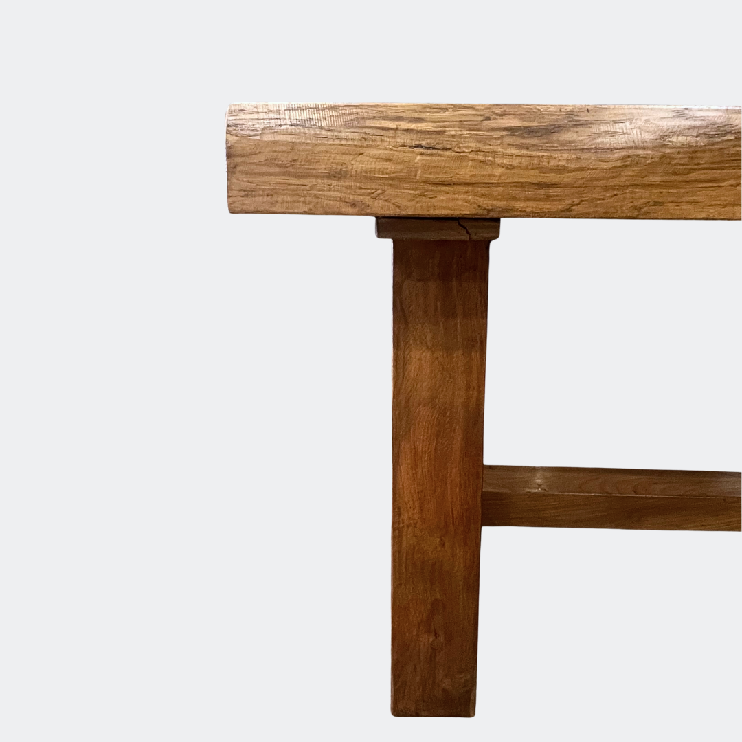 Butcher's Block Rustic Dining Table in Solid Oak