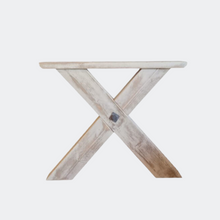 Load image into Gallery viewer, Reclaimed Rustic Wood X-Frame Base Table
