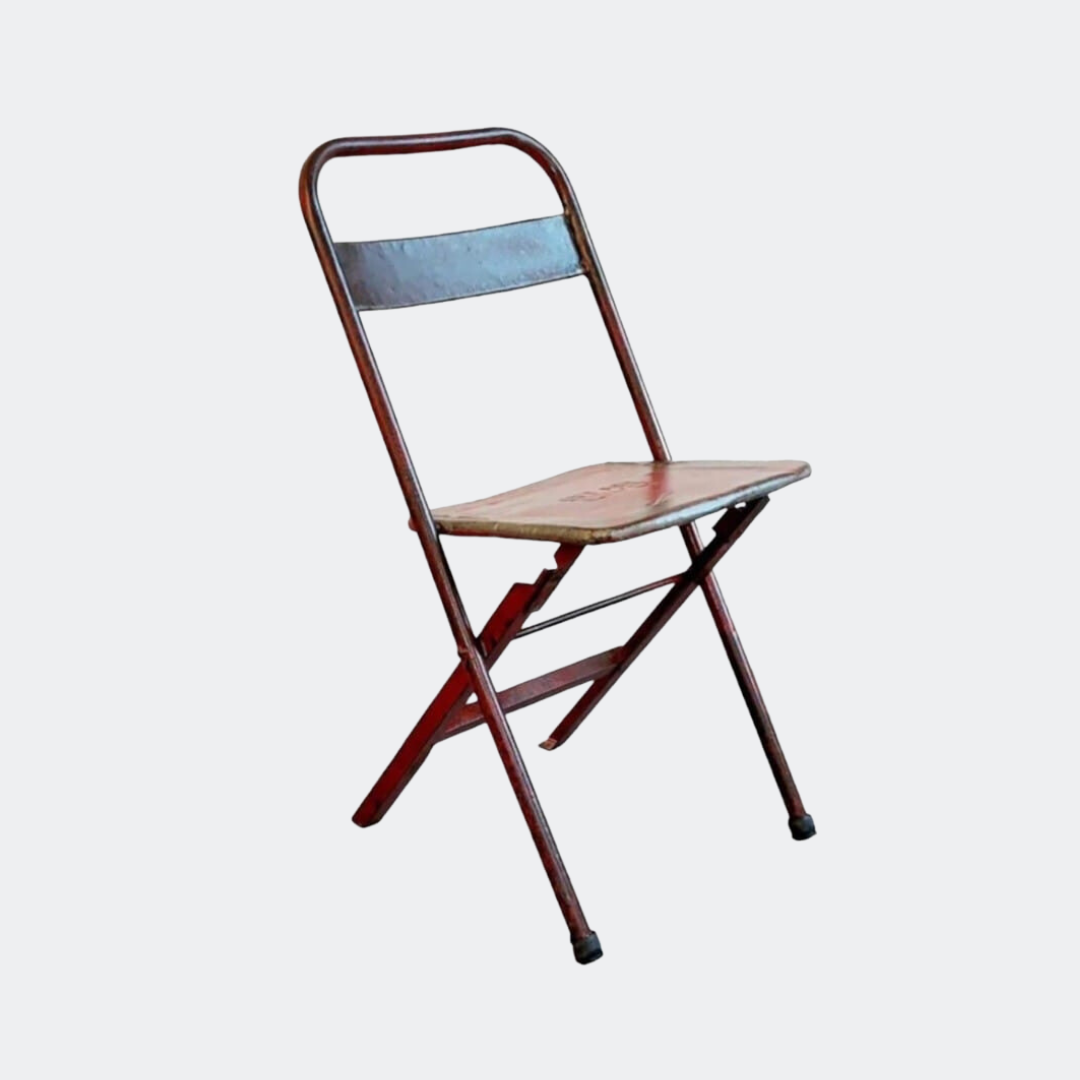Industrial Folding Metal Chair