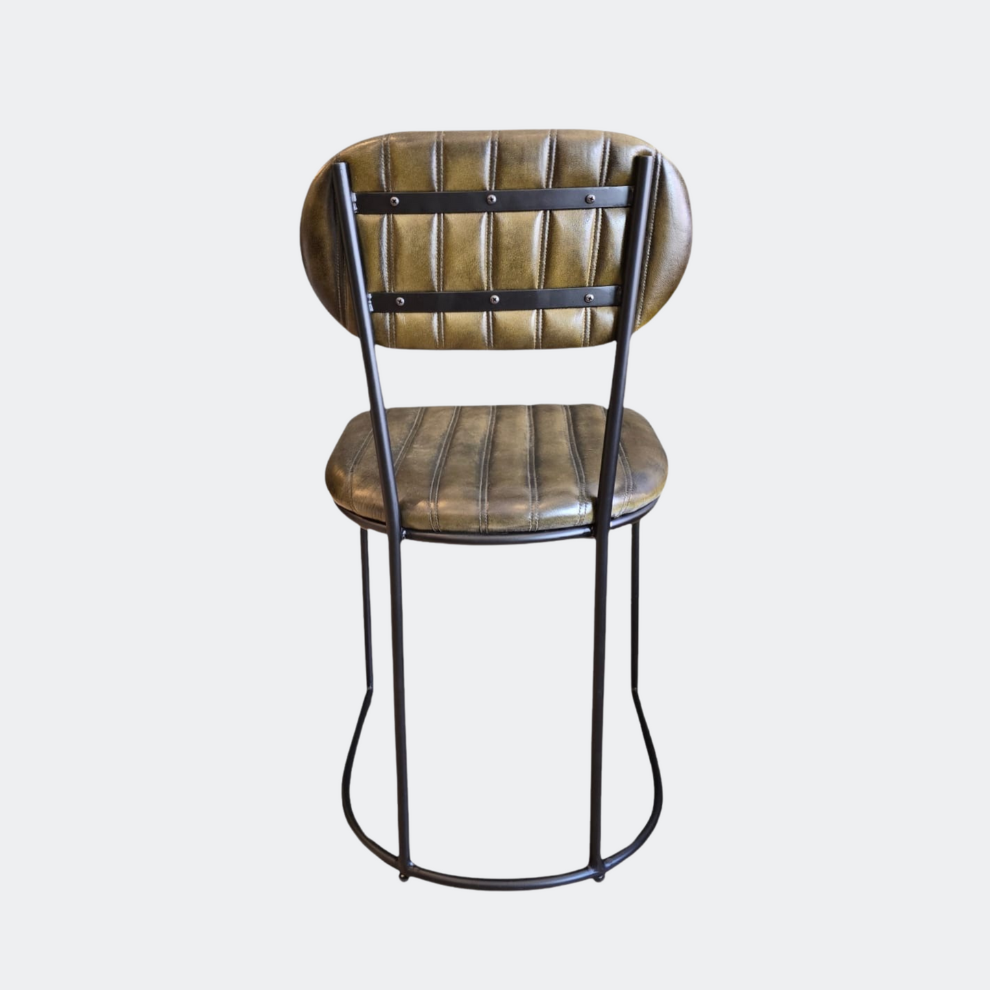 Olive Leather Dining Chair