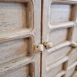 Painted Rustic Pine Cupboard