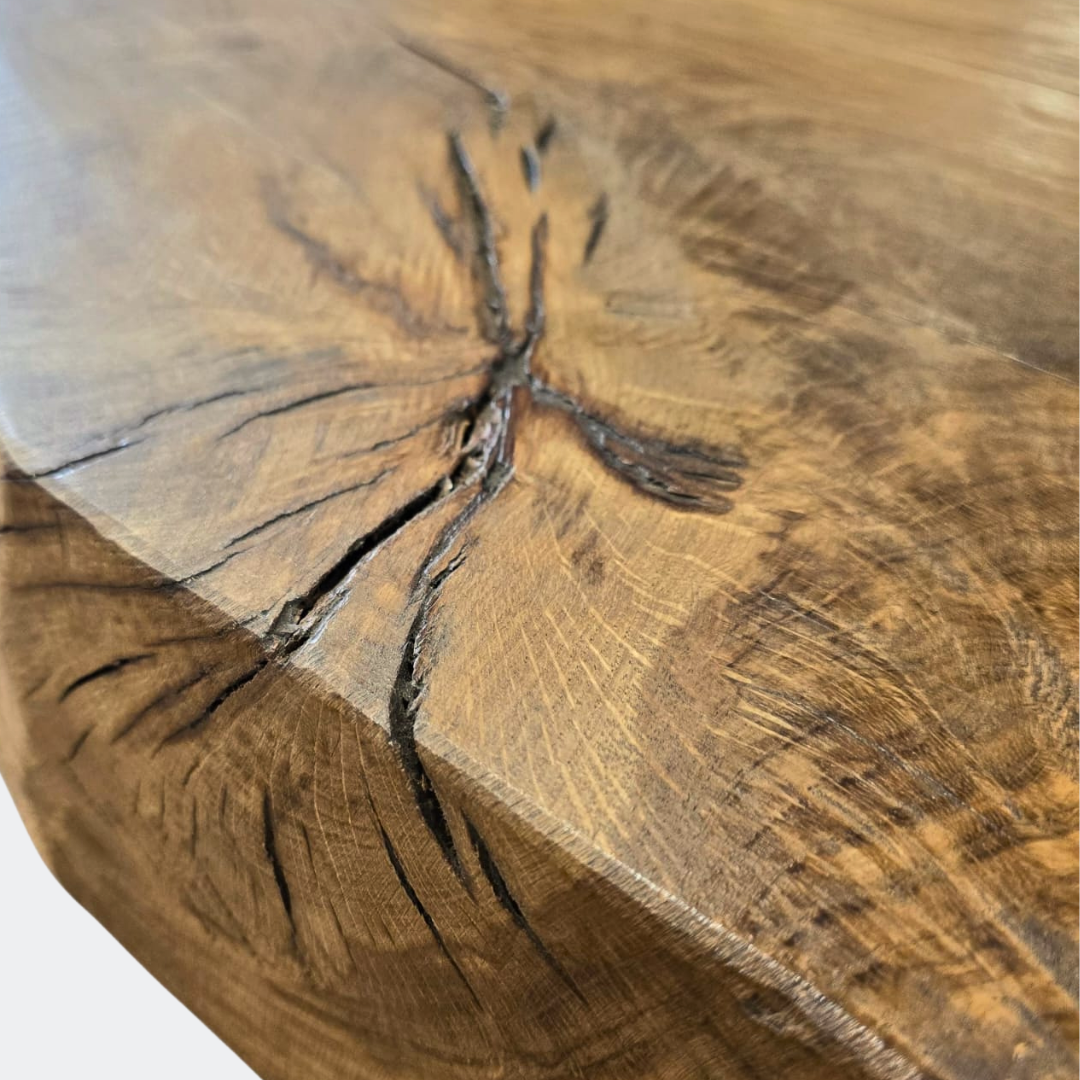 Butcher's Block Rustic Dining Table in Solid Oak