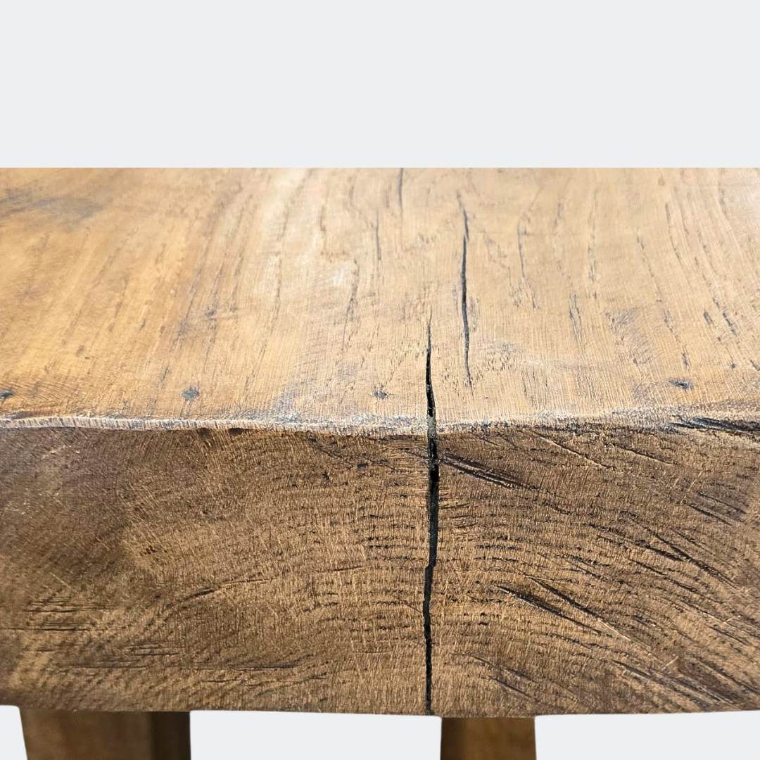 Butcher's Block Rustic Dining Table in Solid Oak