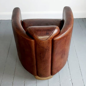 Leather Rocket Chair Back